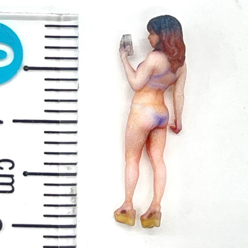 HOゲージ 3DA-X-SS-003 水着 フィギュア ビキニ 完成品 3Dフィギュア リアルフィギュア 鉄度模型 ジオラマ 住宅模型 ミニチュアイメージ