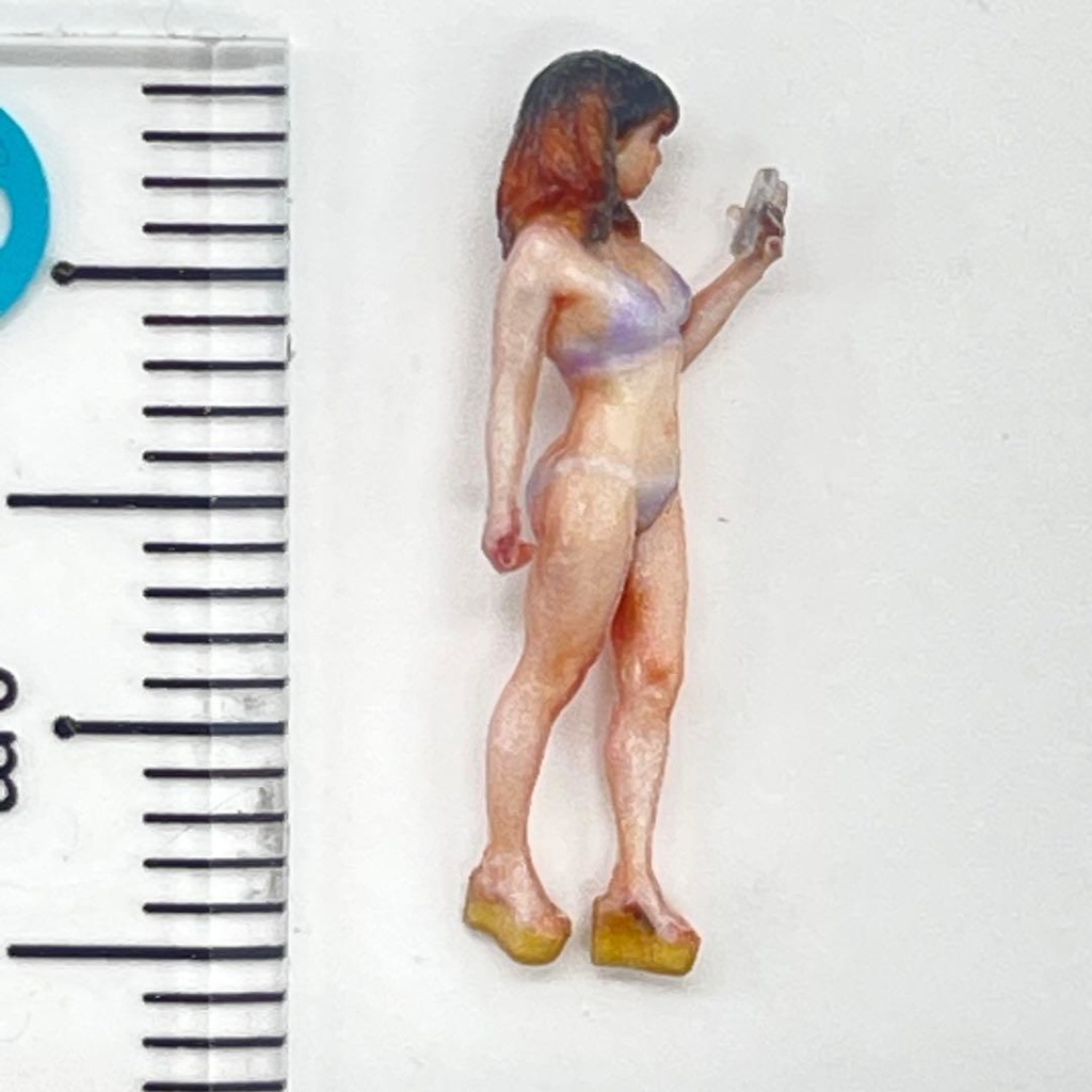 HOゲージ 3DA-X-SS-003 水着 フィギュア ビキニ 完成品 3Dフィギュア リアルフィギュア 鉄度模型 ジオラマ 住宅模型 ミニチュアイメージ