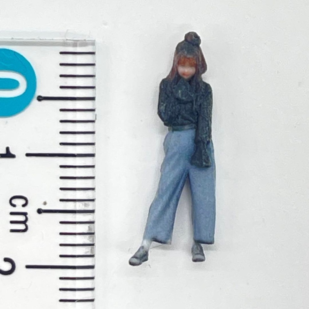 HOゲージ 3DA-X-PT-003 フィギュア ミニチュア 3Dフィギュア 鉄道模型 ジオラマ 完成品 リアルフィギュア