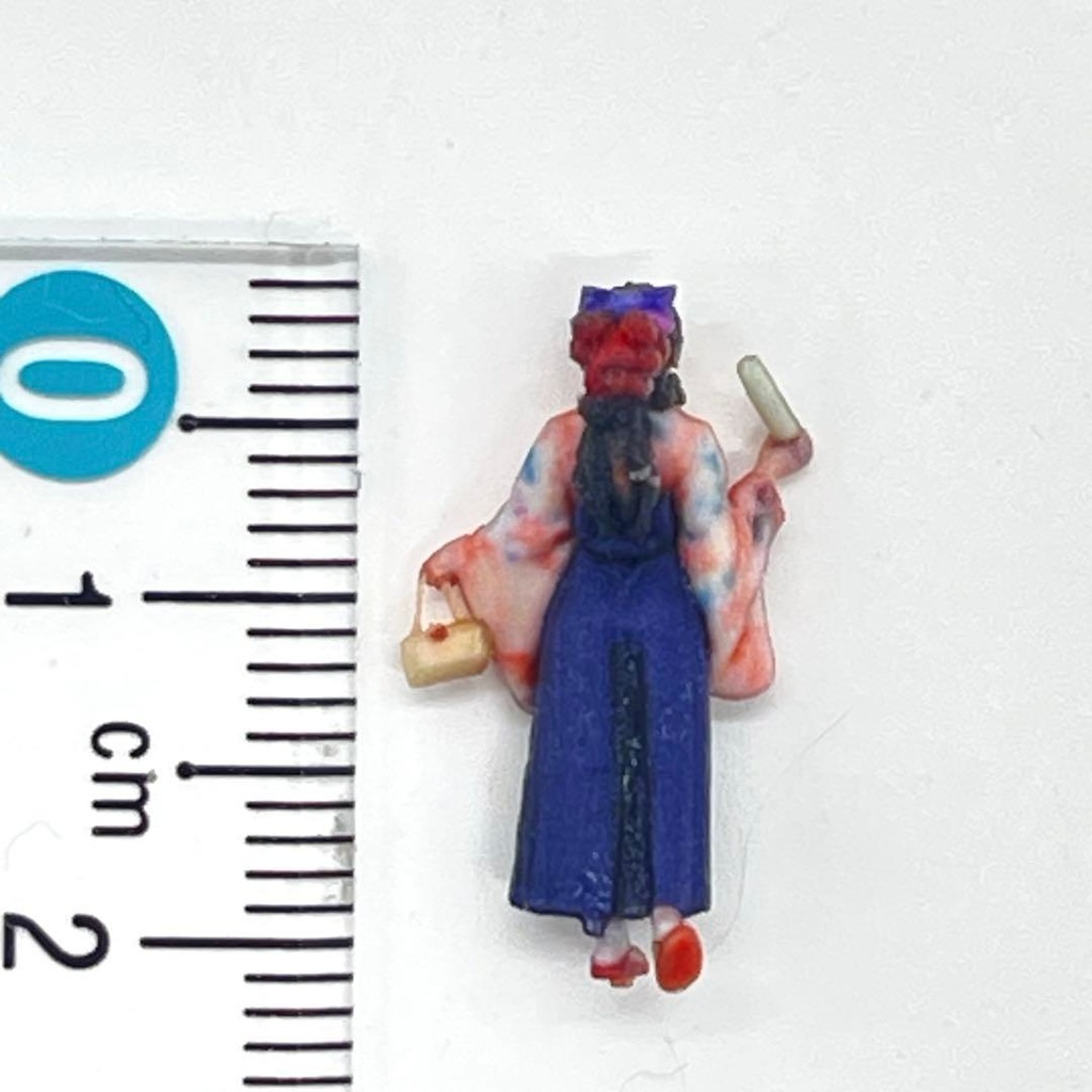 HOゲージ 3DA-X-PT-005 はかま 和服 着物 フィギュア 鉄道模型 ジオラマ ミニチュア 3Dフィギュア リアルフィギュア 卒業式