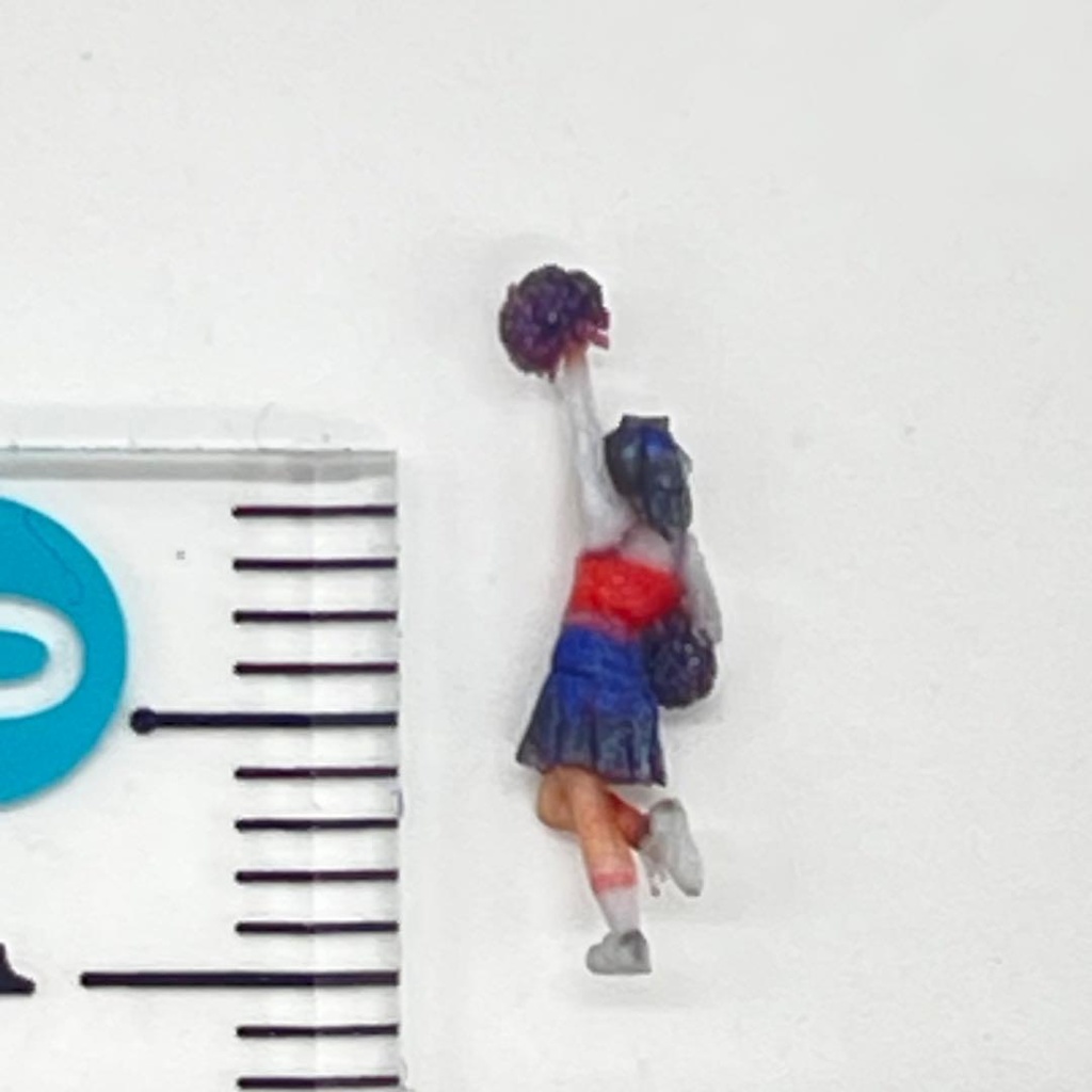 Nゲージ 3DA-X-PT-004 チアガール チアリーダー フィギュア ミニチュア 3Dフィギュア ミニチュアイメージ リアルフィギュア ジオラマ