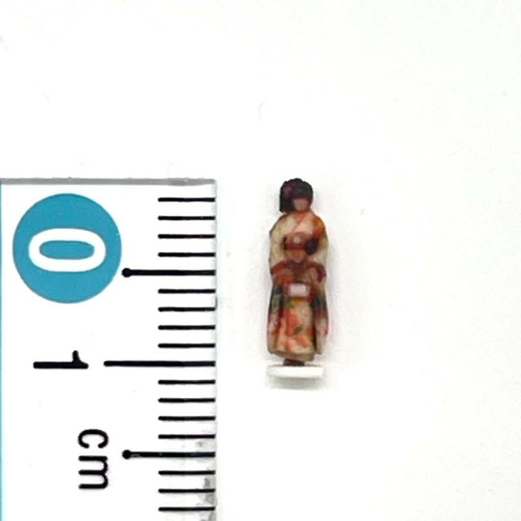 Nゲージ 3DA-X-PT-006 振袖 成人式 着物 和服 フィギュア 3Dフィギュア リアルフィギュア 鉄道模型 ジオラマ レイアウト 完成品 ミニチュア