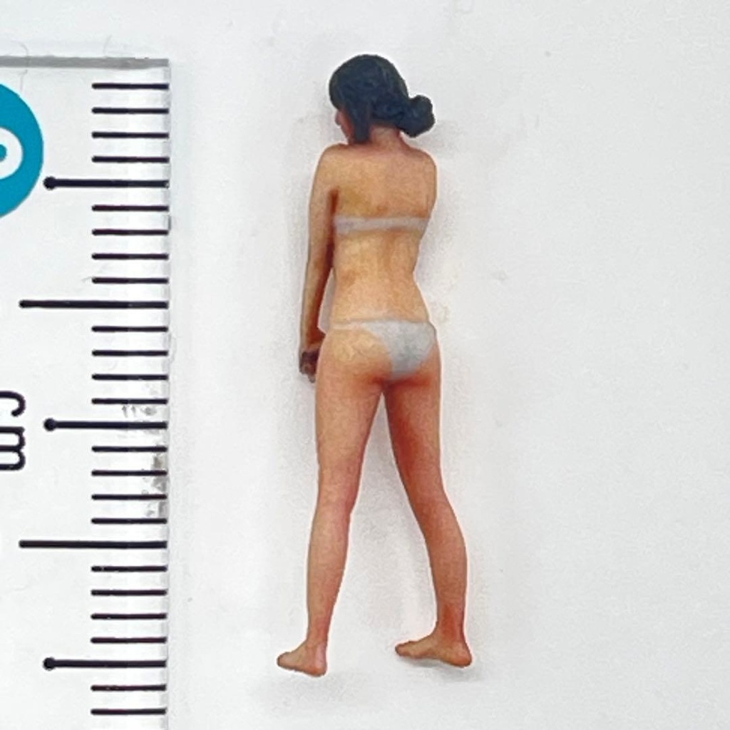 1/64 フィギュア三体 水着 リアルフィギュア 3Dフィギュア 完成品 ミニチュア ミニカーに ジオラマに ミニチュアイメージ