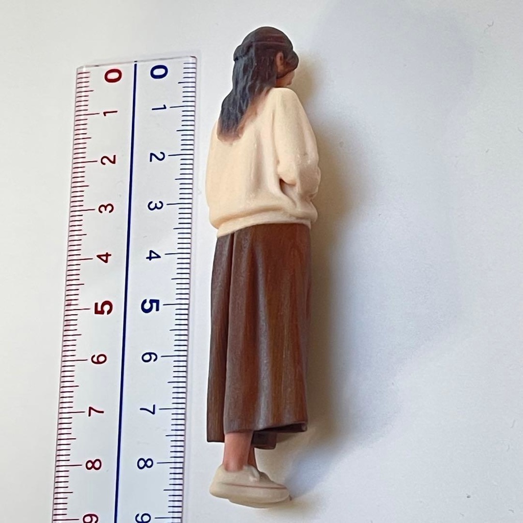 1/18 フィギュア リアルフィギュア ミニチュアイメージお姉さん ミニカーに ジオラマに ドールハウスに