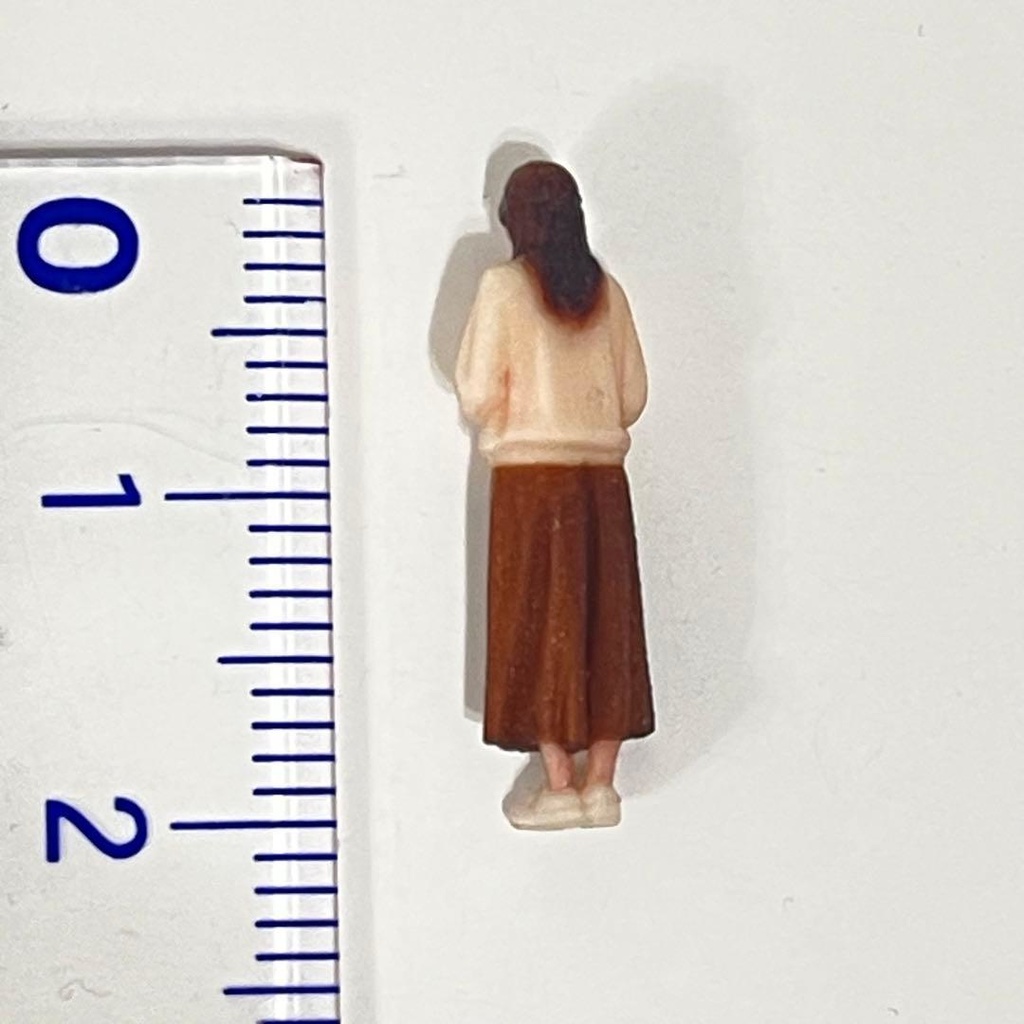 HOゲージ 1/80 フィギュア ミニチュアイメージお姉さん リアルフィギュア 完成品 鉄道模型 ジオラマ レイアウト 住宅模型 3Dフィギュア