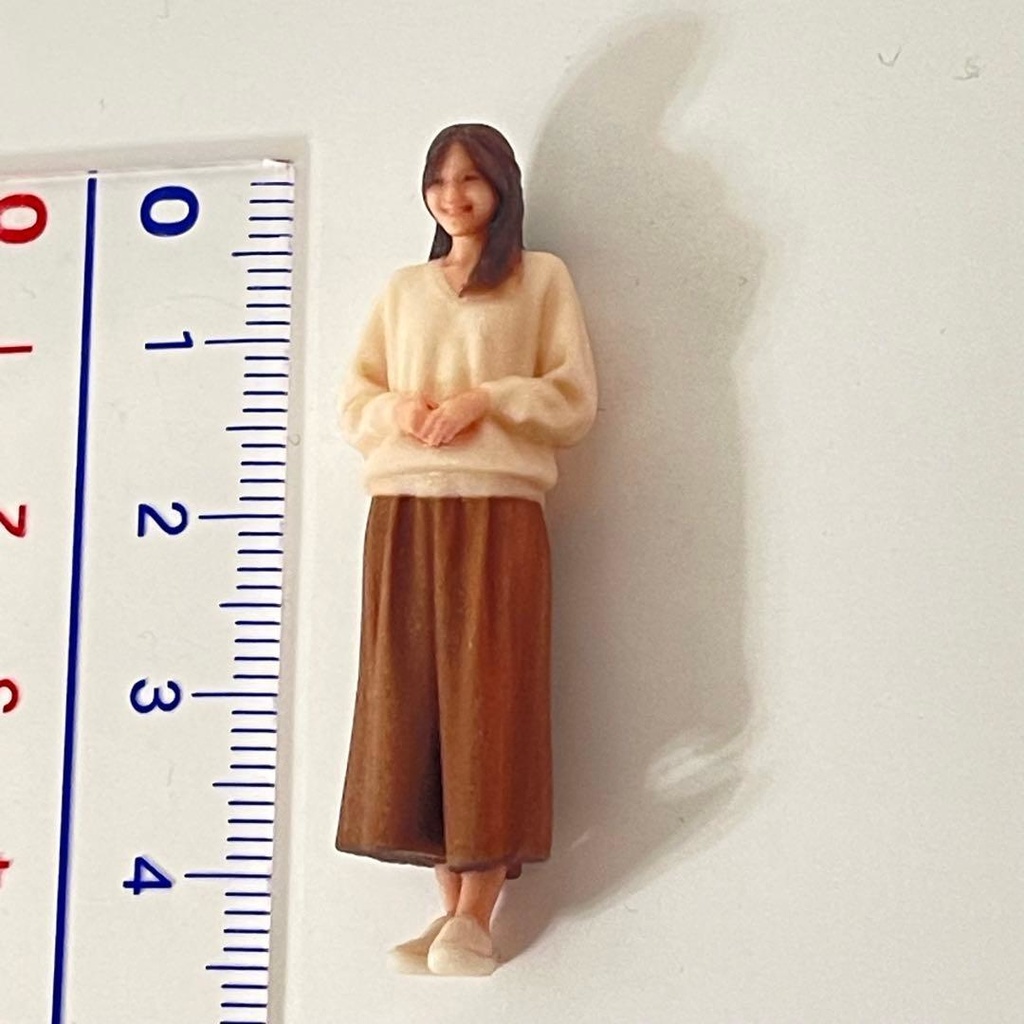 1/35 フィギュア ミニチュアイメージお姉さん リアルフィギュア 完成品 ミニカーに ジオラマに 3Dフィギュア