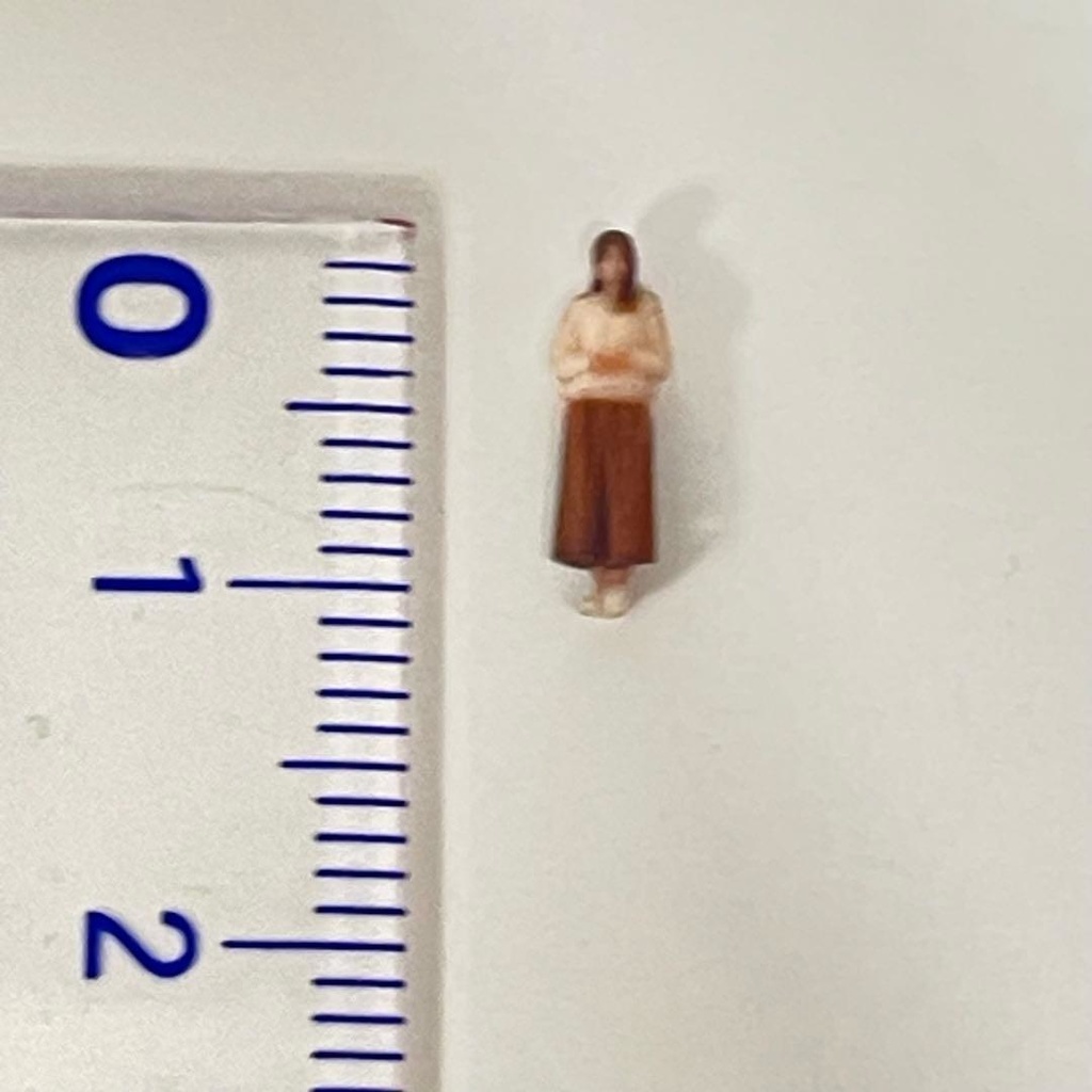 Nゲージ フィギュア 完成品 リアルフィギュア ミニチュア 鉄道模型 ジオラマ レイアウト 住宅模型 3Dフィギュア