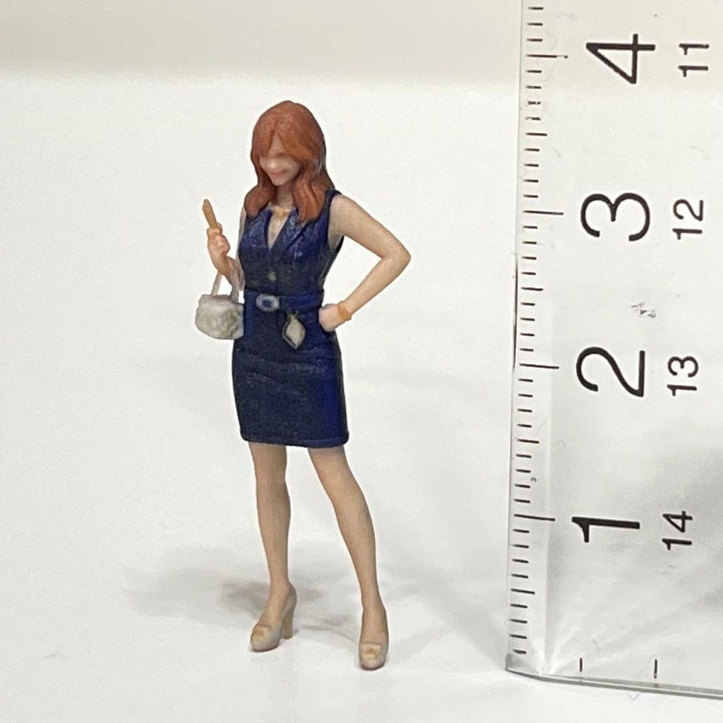 1/43 キャバ嬢 フィギュア リアルフィギュア 3Dフィギュア ミニチュアイメージ 完成品 ミニチュア ジオラマ ミニカーに