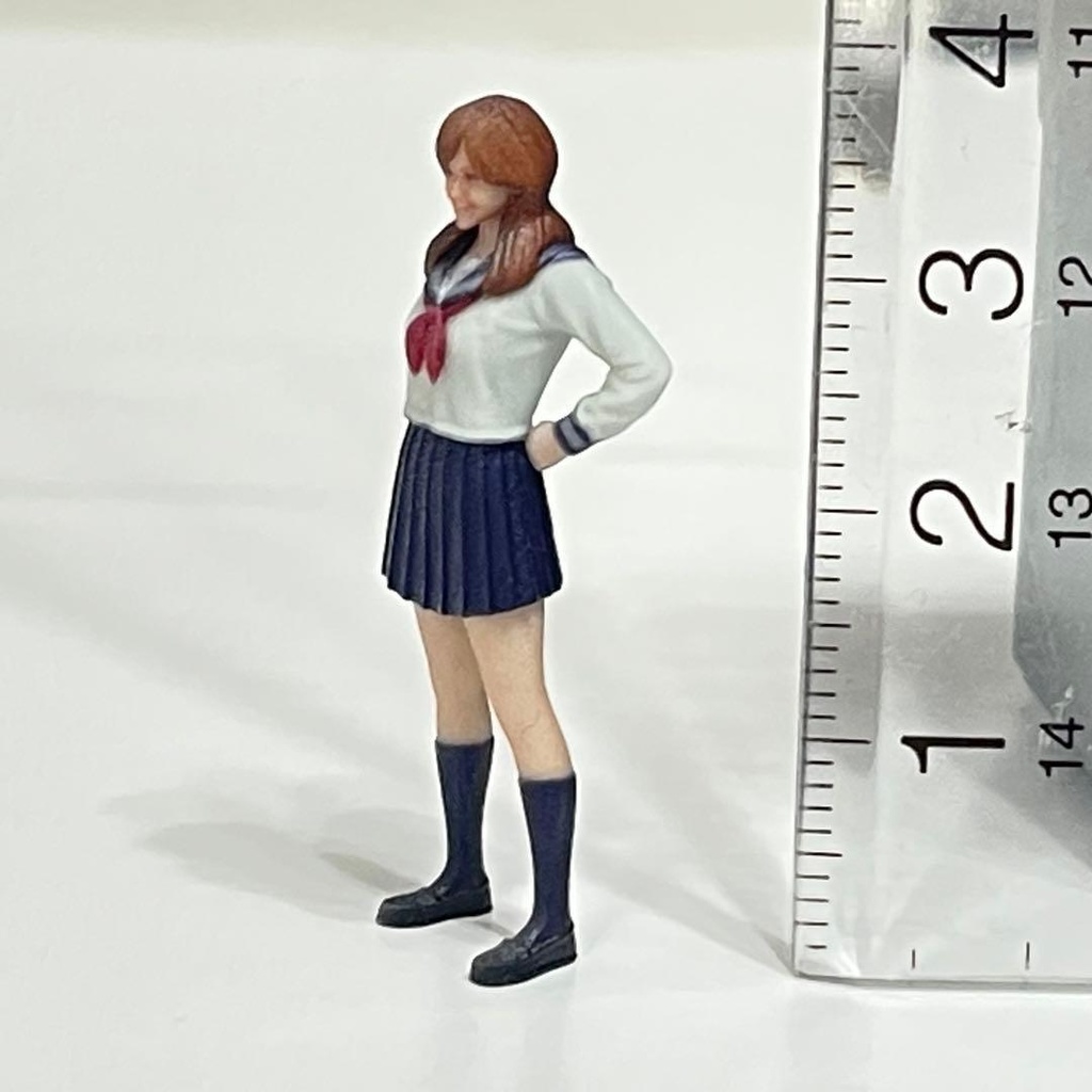 1/43 フィギュア リアルフィギュア セーラー服 ミニチュア ジオラマ ミニカー 完成品 ミニチュアイメージ