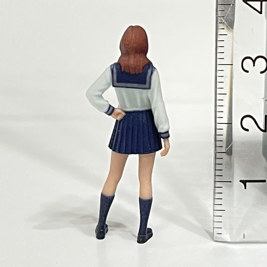 1/43 フィギュア リアルフィギュア セーラー服 ミニチュア ジオラマ ミニカー 完成品 ミニチュアイメージ