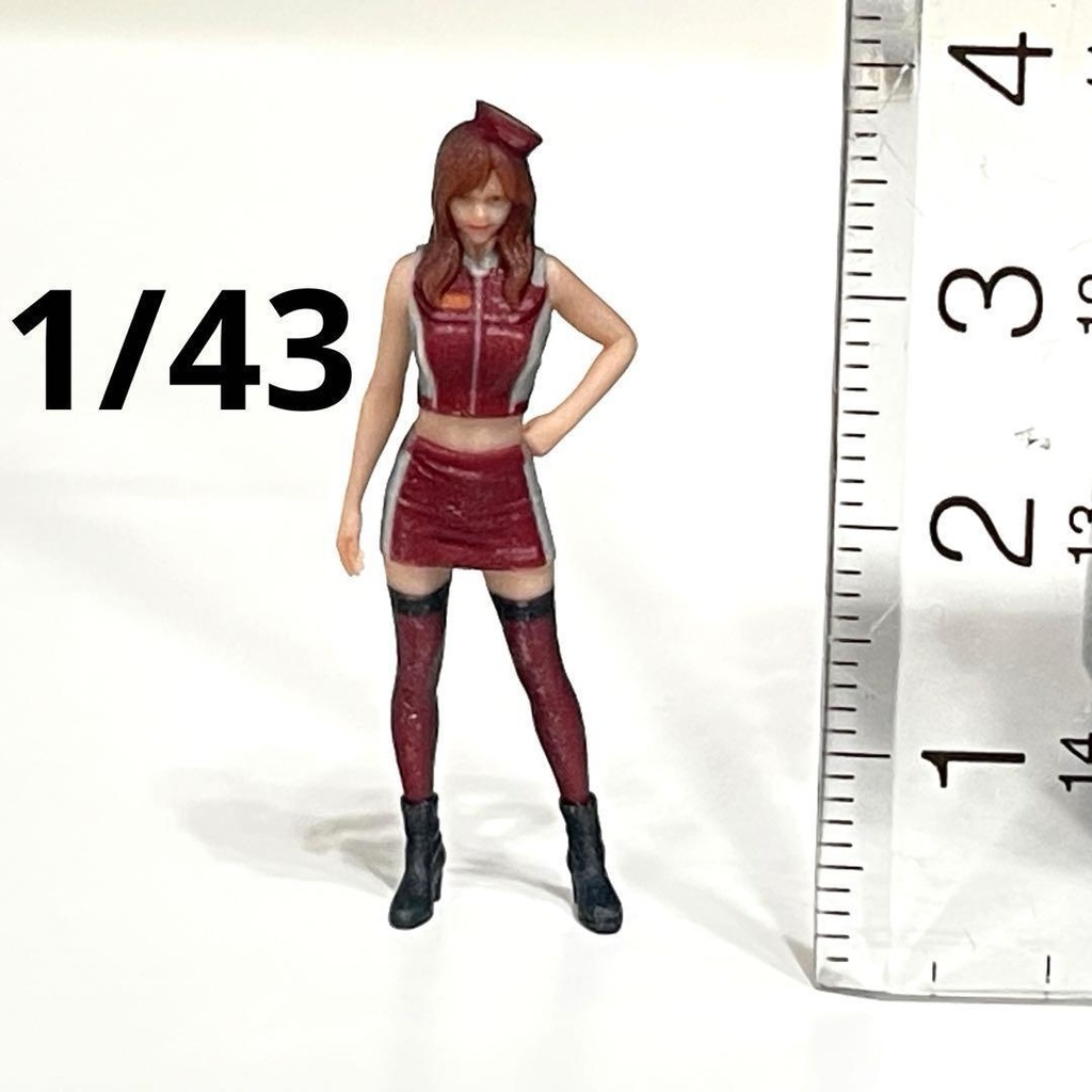 1/43 フィギュア リアルフィギュア レースクイーン ミニチュア ジオラマ ミニカー 完成品 ミニチュアイメージ