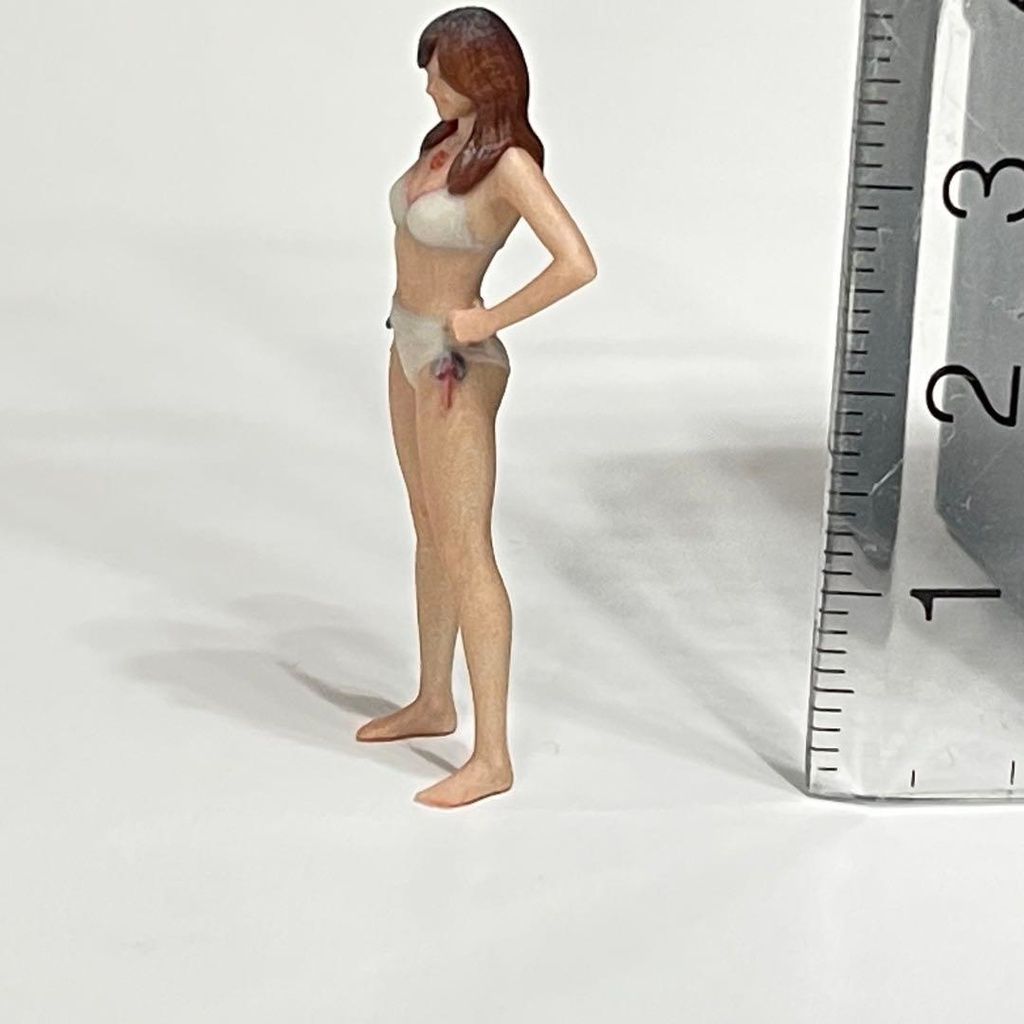1/43 フィギュア リアルフィギュア ビキニ 水着 ミニチュア ジオラマ ミニカー 完成品 ミニチュアイメージ