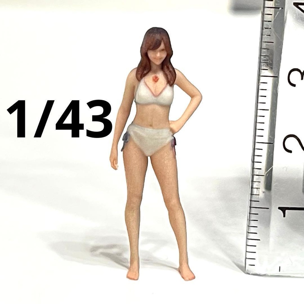 1/43 フィギュア リアルフィギュア ビキニ 水着 ミニチュア ジオラマ ミニカー 完成品 ミニチュアイメージ