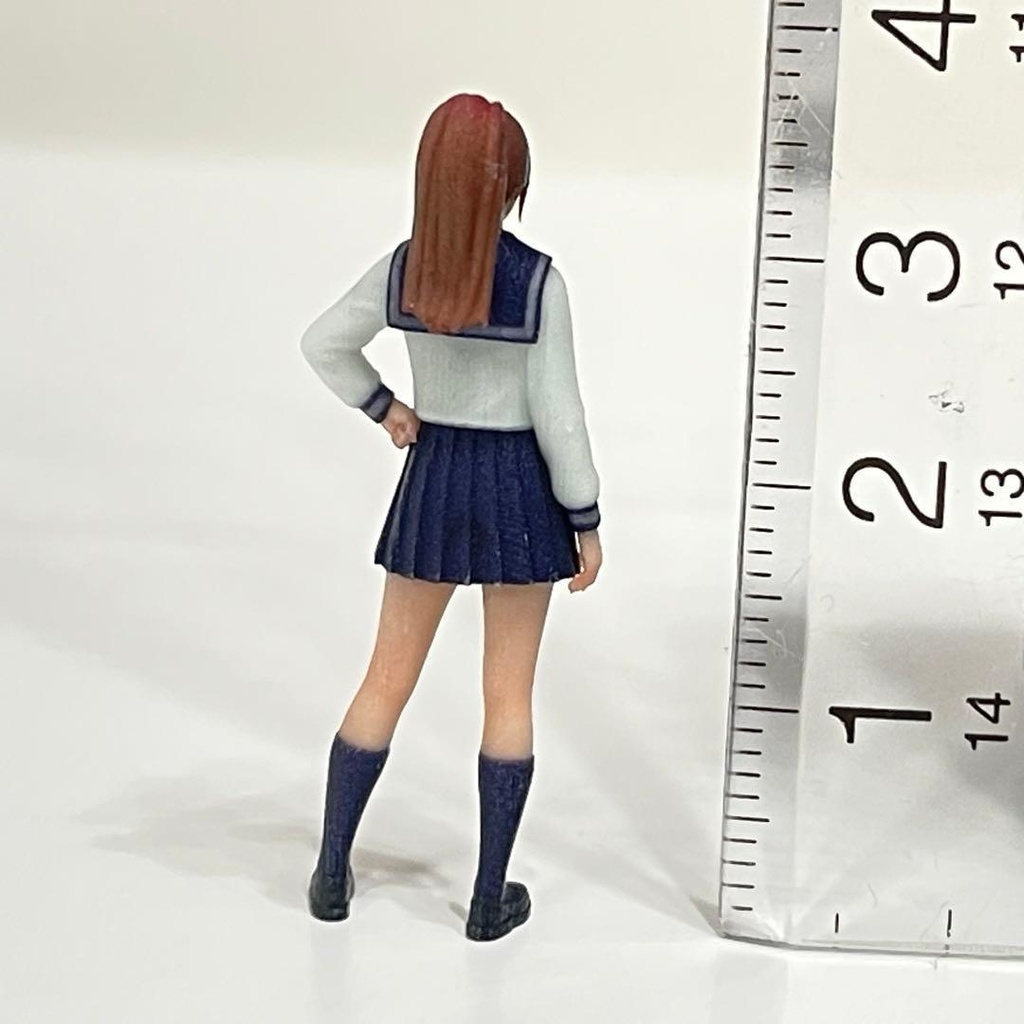 1/43 フィギュア リアルフィギュア セーラー服 ミニチュア ジオラマ ミニカー 完成品 ミニチュアイメージ
