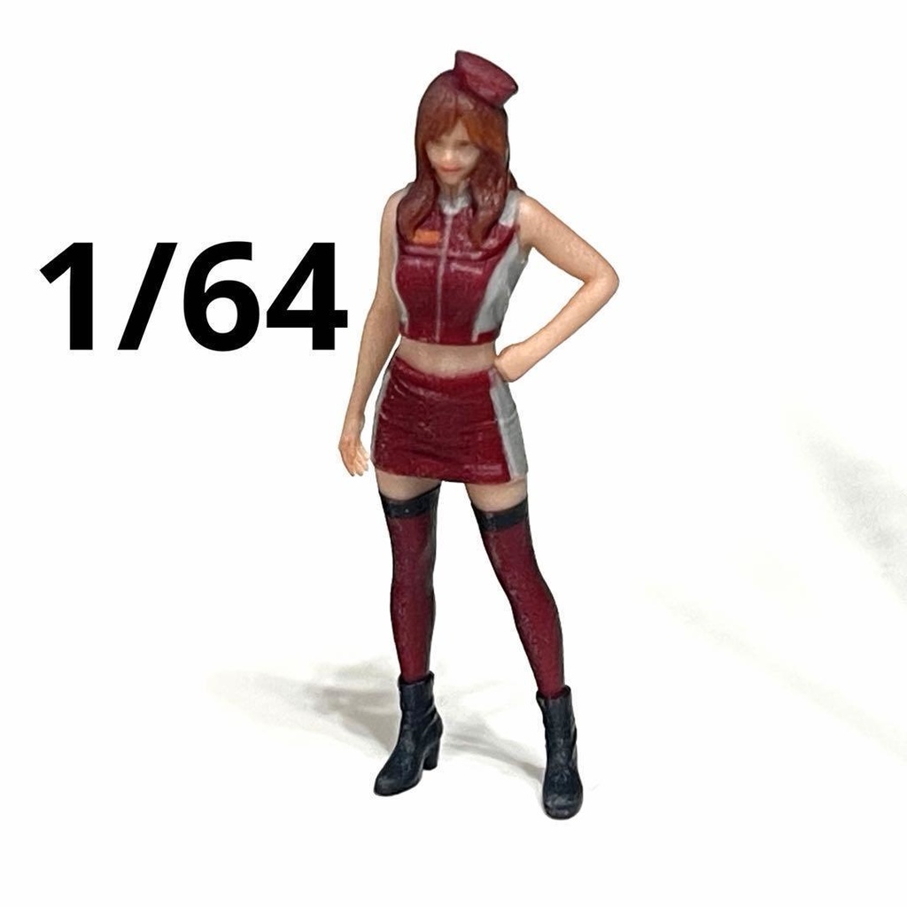 1/64 フィギュア リアルフィギュア レースクイーン ミニチュア ジオラマ ミニカー 完成品 ミニチュアイメージ