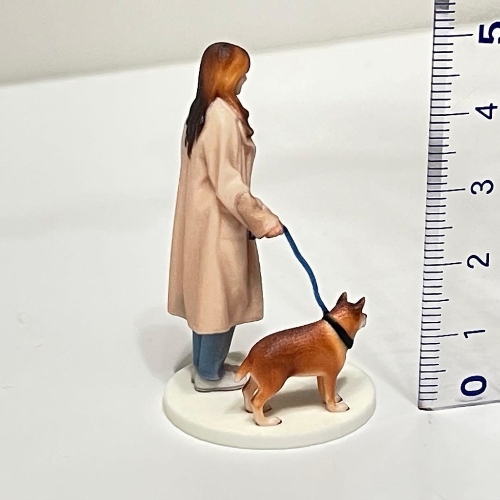 1/35 フィギュア リアルフィギュア 犬とお姉さん ミニチュア ジオラマ ミニカー 完成品 ミニチュアイメージ