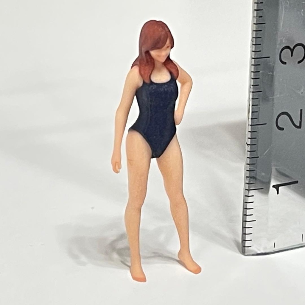 1/43 フィギュア 水着S リアルフィギュア 3Dフィギュア ミニチュアイメージ 完成品 ミニカー トミカ ジオラマに ミニチュア