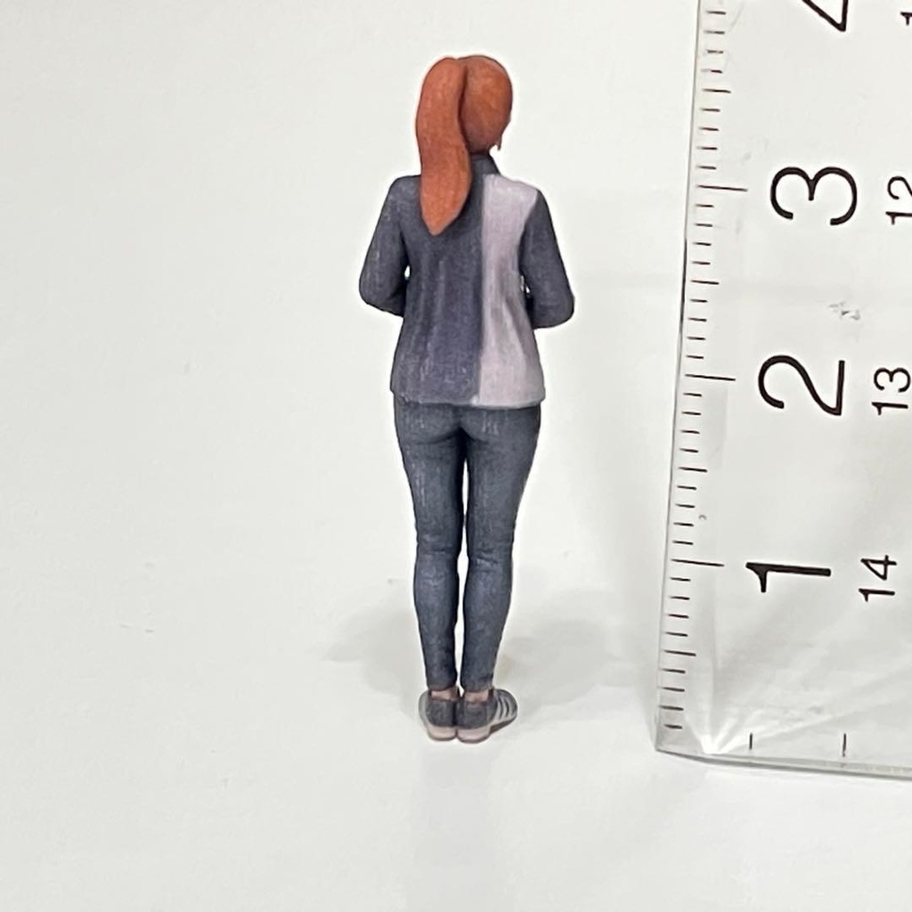 1/43 フィギュア リアルフィギュア 完成品 コンビニ店員 ローソン風 ミニチュア ジオラマ ミニカーに リアルフィギュア