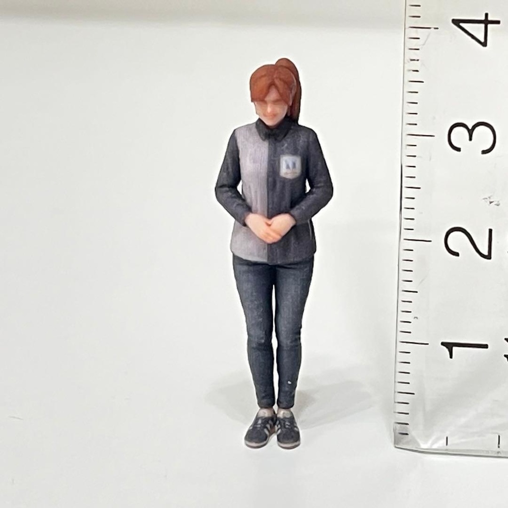 1/43 フィギュア リアルフィギュア 完成品 コンビニ店員 ローソン風 ミニチュア ジオラマ ミニカーに リアルフィギュア