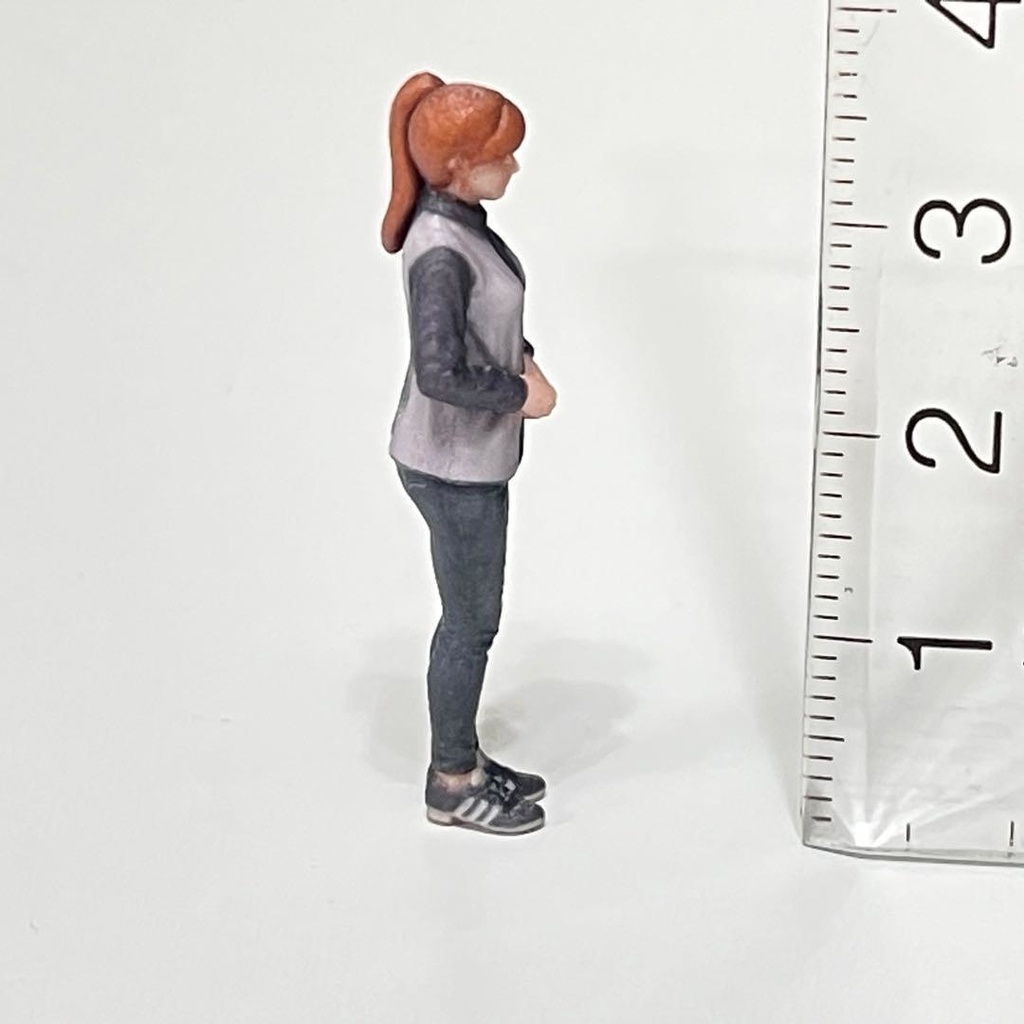 1/43 フィギュア リアルフィギュア 完成品 コンビニ店員 ローソン風 ミニチュア ジオラマ ミニカーに リアルフィギュア