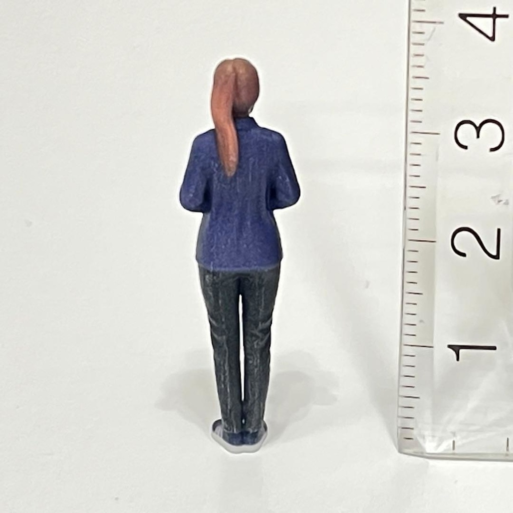 1/43 フィギュア リアルフィギュア 完成品 コンビニ店員 ファミマ風 ミニチュア ミニカー ジオラマに リアルフィギュア ミニチュアイメージ 3Dフィギュア