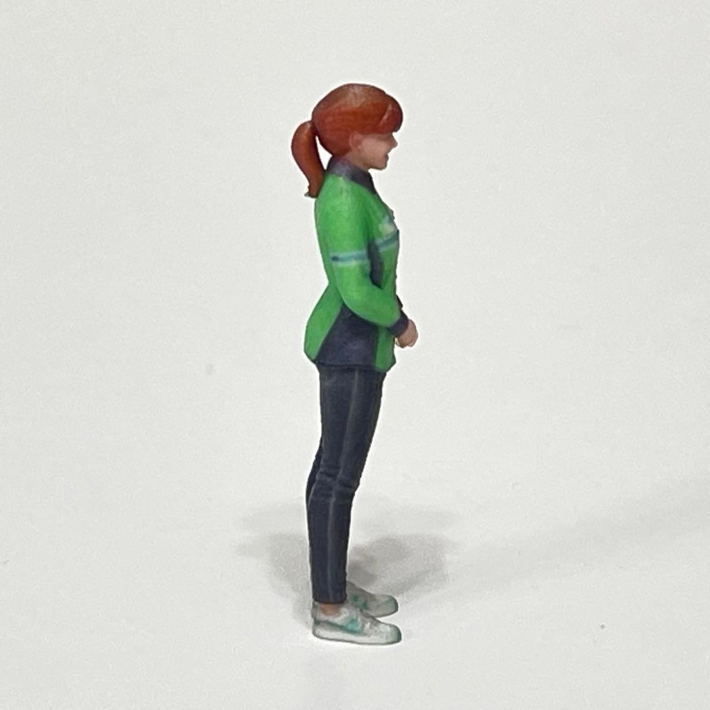 1/64 フィギュア リアルフィギュア 完成品 コンビニ店員 ファミマ風 ミニチュア ミニカー ジオラマ ミニチュアイメージ 3Dフィギュア