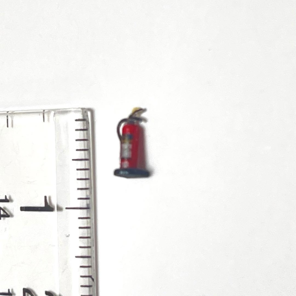 HOゲージ 消火器 台付き ミニチュア ジオラマ レイアウト 鉄道模型 ミニチュアイメージ 住宅模型 3D