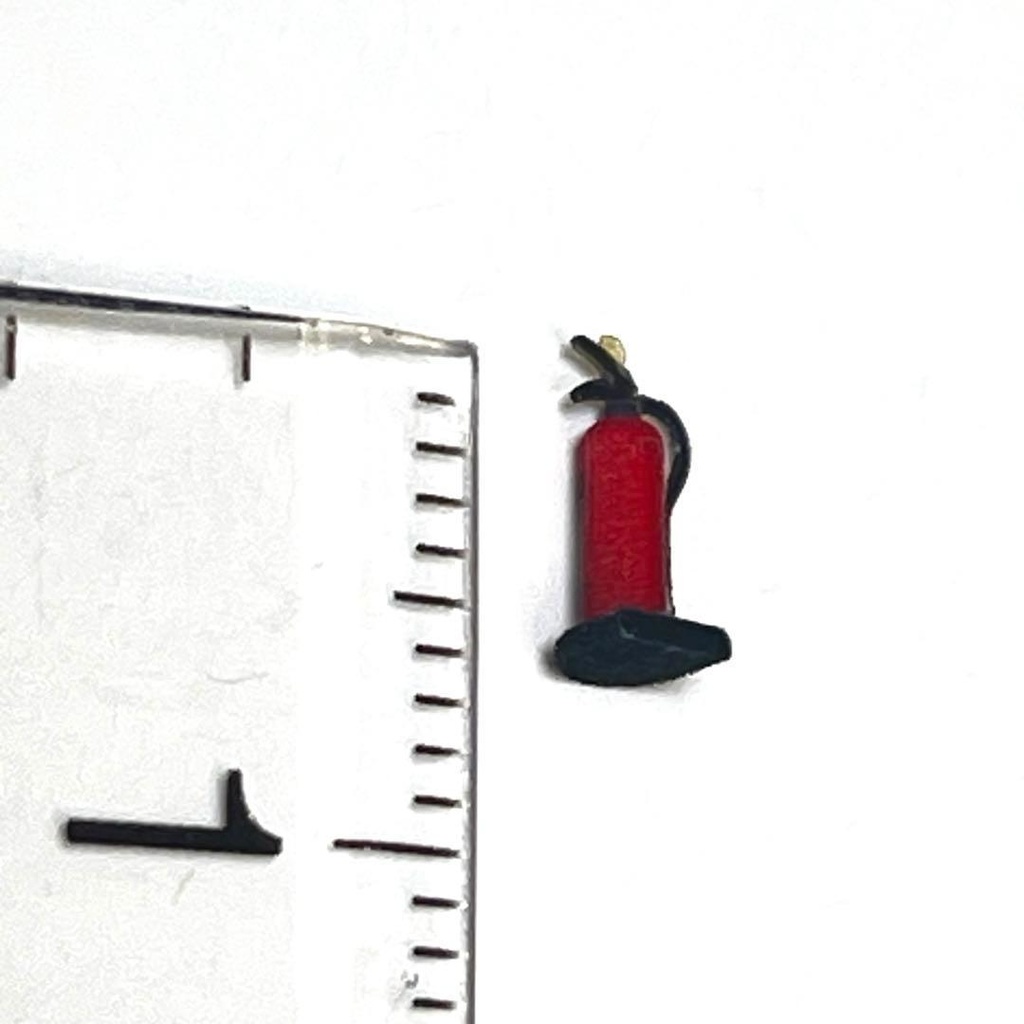 HOゲージ 消火器 台付き ミニチュア ジオラマ レイアウト 鉄道模型 ミニチュアイメージ 住宅模型 3D