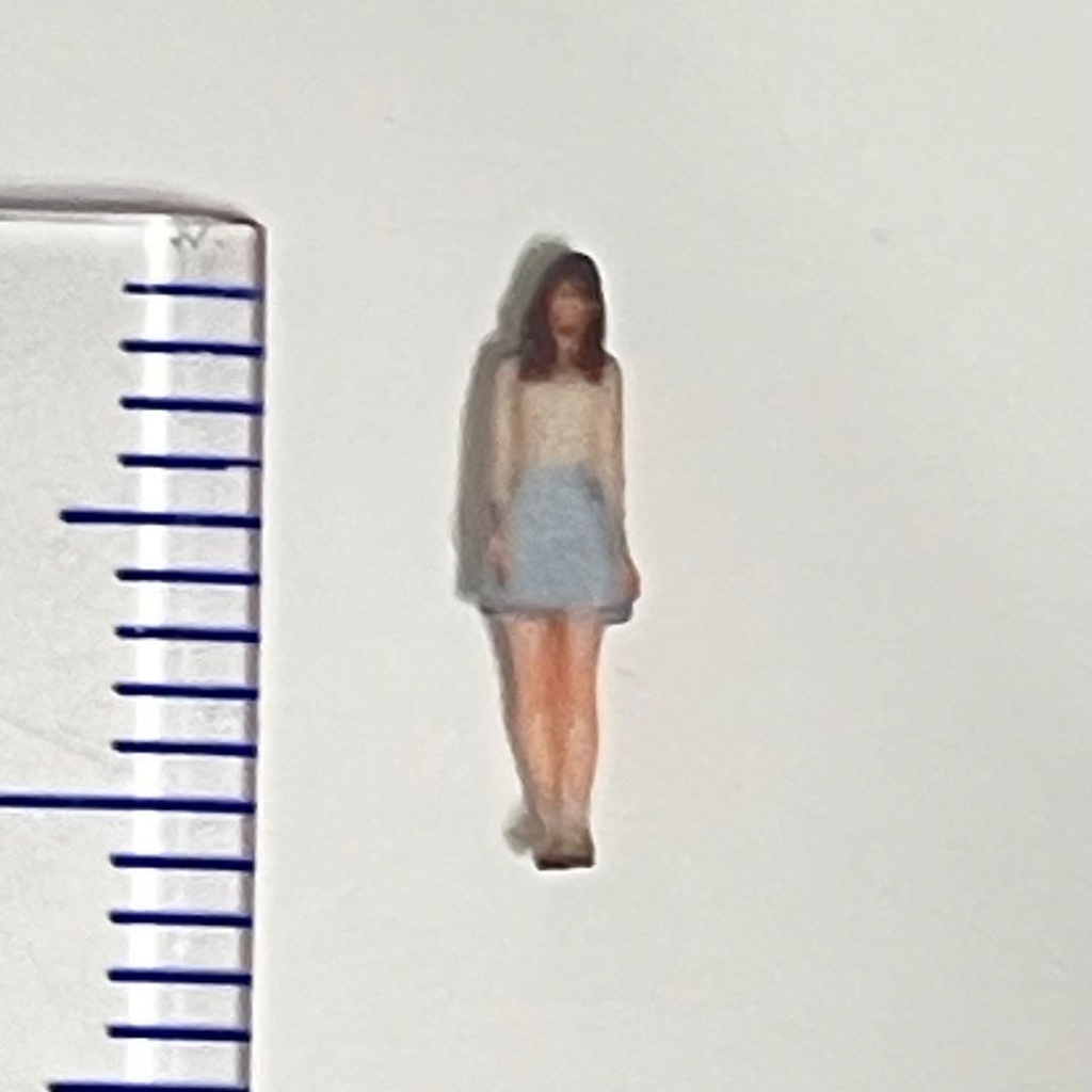 Nゲージ 1/150 可愛いお姉さん フィギュア リアルフィギュア 鉄道模型 ジオラマ レイアウト ミニチュアイメージ 3Dフィギュア