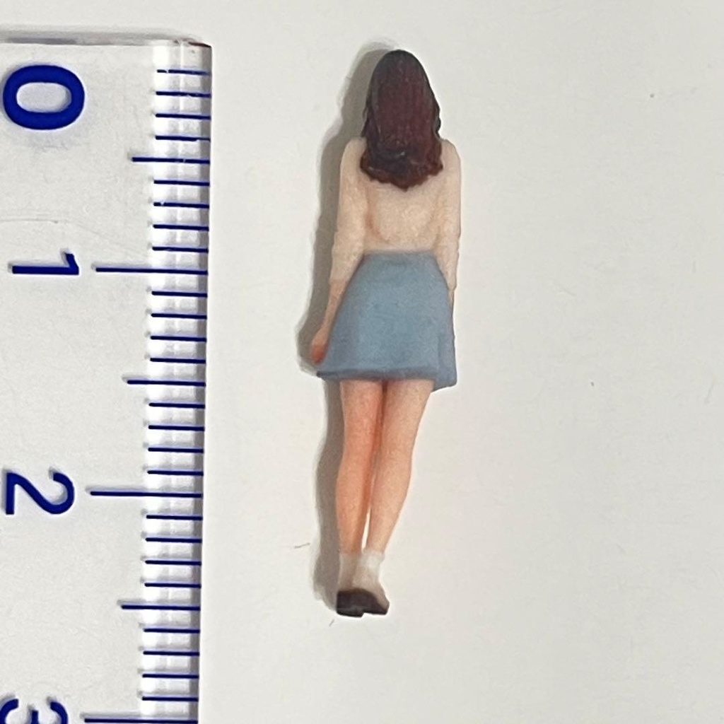 1/64 可愛いお姉さん フィギュア ミニカーに トミカに ジオラマ