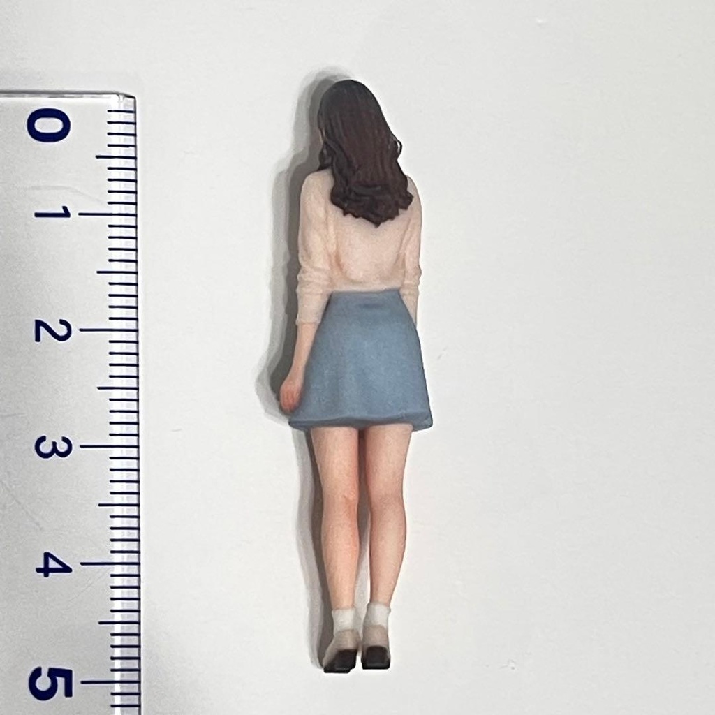 1/32 可愛いお姉さん フィギュア ミニカーに 1/64より大 ミニチュアイメージ リアルフィギュア 3Dフィギュア ミニチュア ジオラマ 完成品