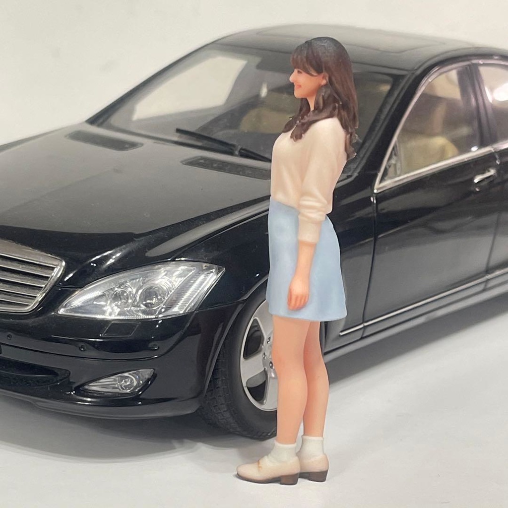 1/18 可愛いお姉さん フィギュア 完成品 ミニカーに ミニチュアイメージ リアルフィギュア 完成品 3Dフィギュア ドールハウスに