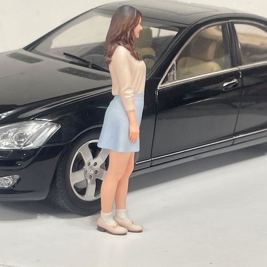 1/18 可愛いお姉さん フィギュア 完成品 ミニカーに ミニチュアイメージ リアルフィギュア 完成品 3Dフィギュア ドールハウスに