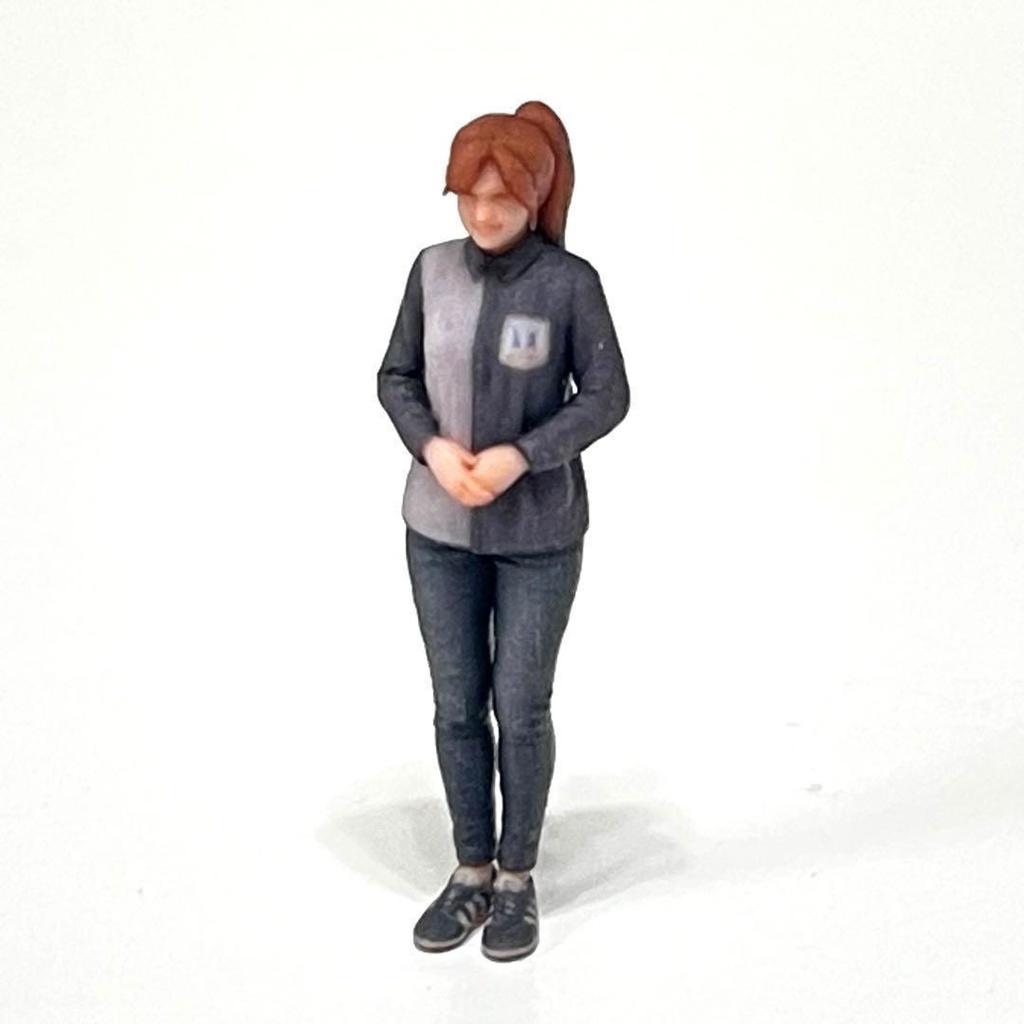 1/64 フィギュア コンビニ店員 リアルフィギュア ミニチュアイメージ ミニカーに 完成品