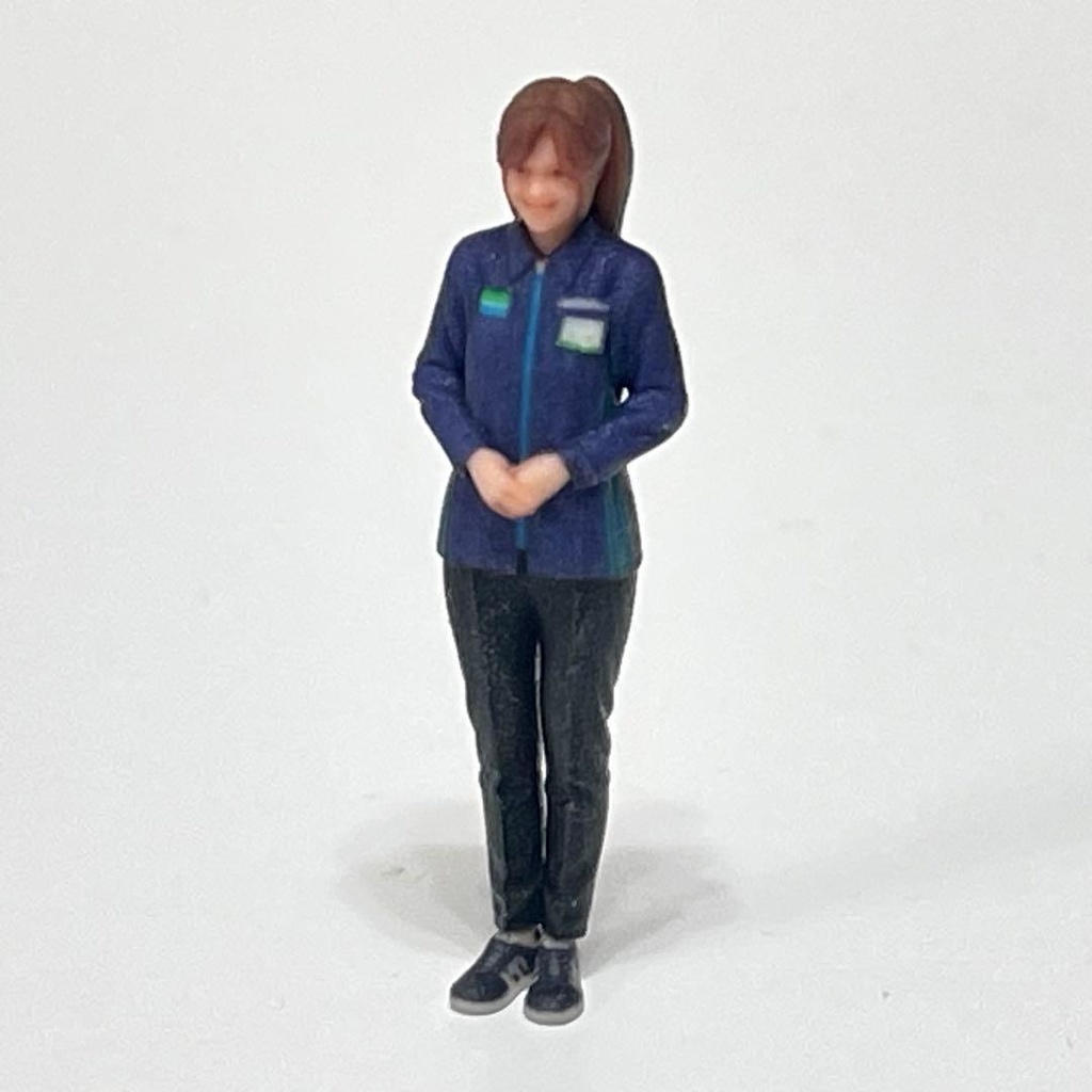 1/64 フィギュア コンビニ店員 リアルフィギュア ミニチュアイメージ ミニカーに 完成品