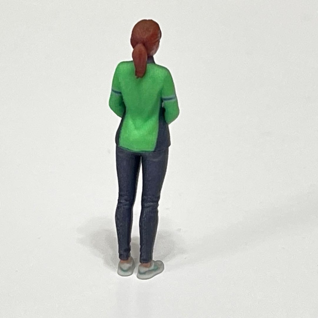 1/64 フィギュア コンビニ店員 リアルフィギュア ミニチュアイメージ ミニカーに 完成品