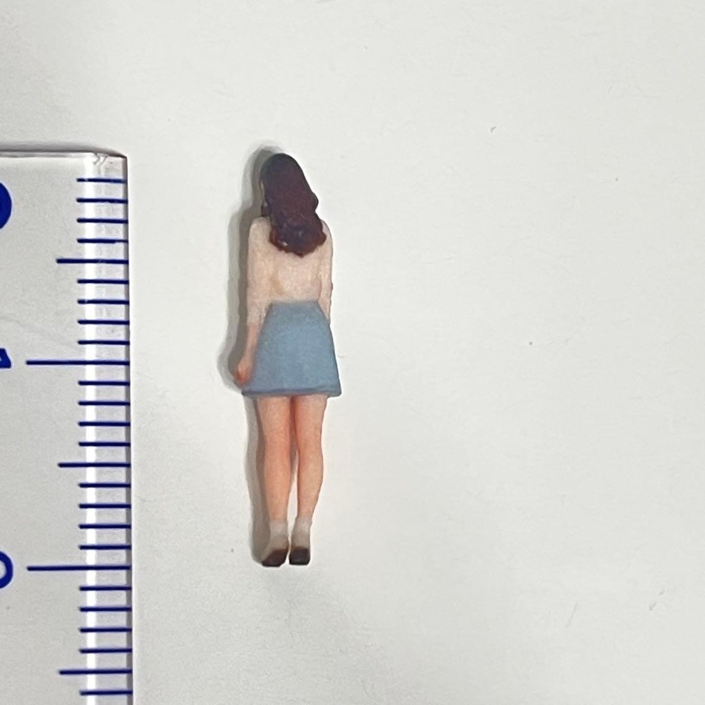 1/80 フィギュア スカート リアルフィギュア ミニチュアイメージ ミニカーに 完成品