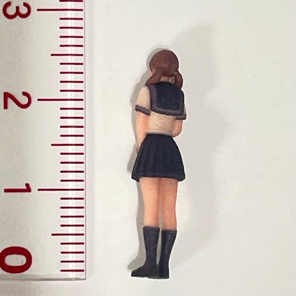 1/64 フィギュア セーラー服 夏服 リアルフィギュア ミニチュアイメージ ミニカーに 完成品