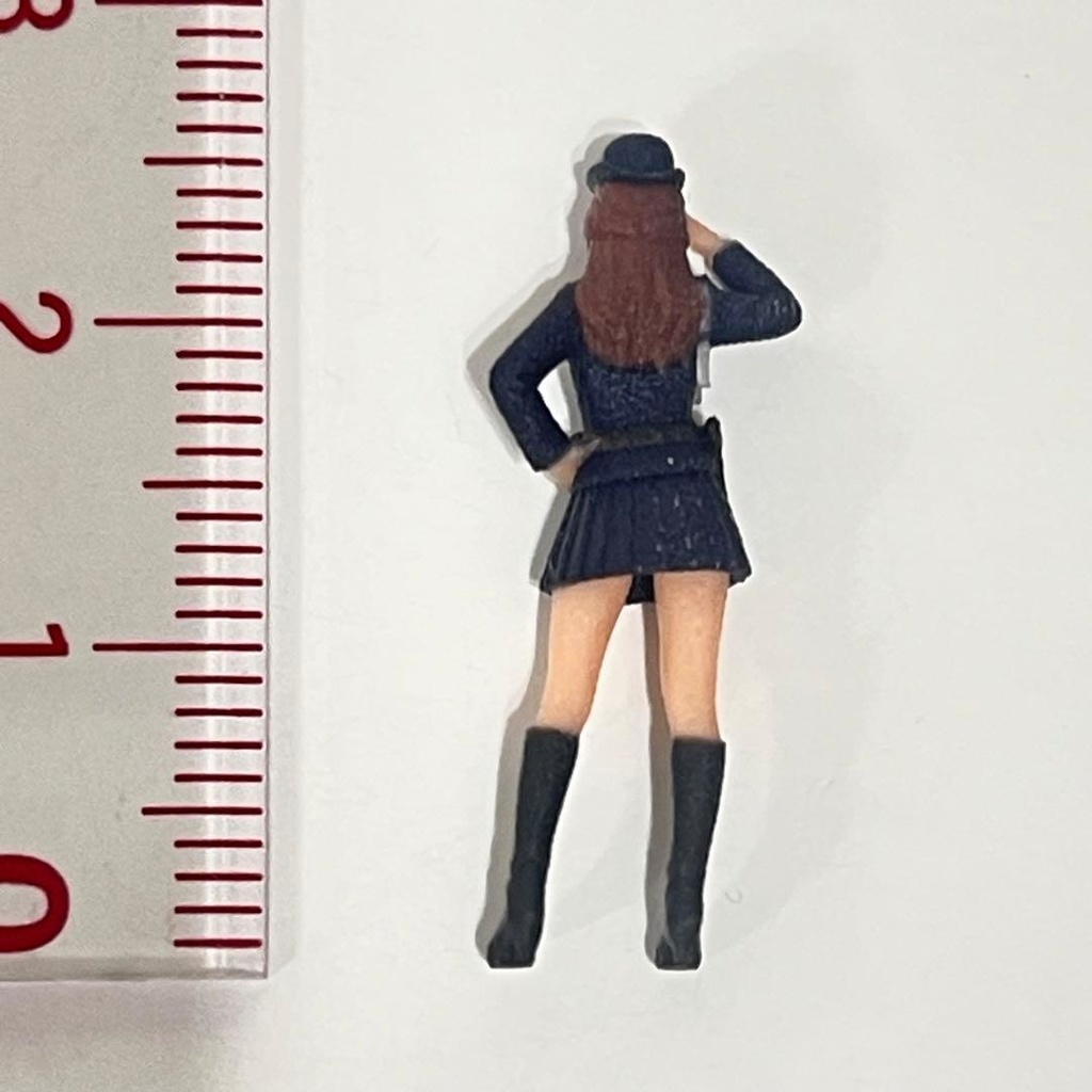 1/64 フィギュア 警官 リアルフィギュア ミニチュアイメージ ミニカーに 完成品