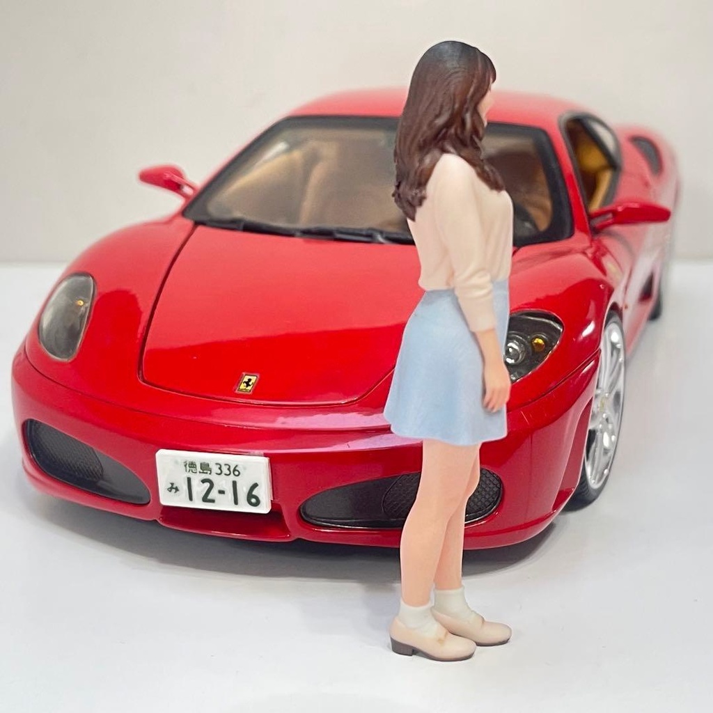 1/18 フィギュア スカート リアルフィギュア ミニチュアイメージ ミニカーに 完成品