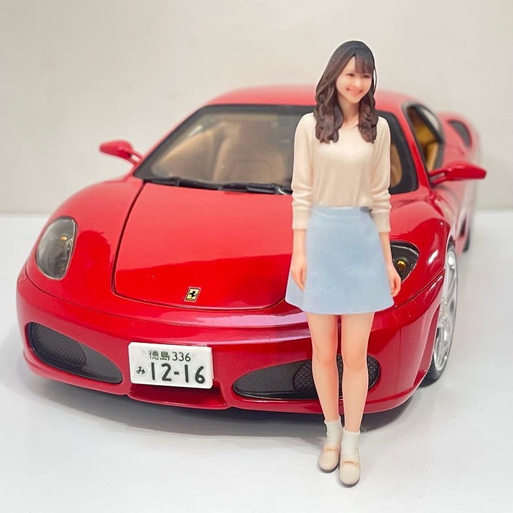1/18 フィギュア スカート リアルフィギュア ミニチュアイメージ ミニカーに 完成品