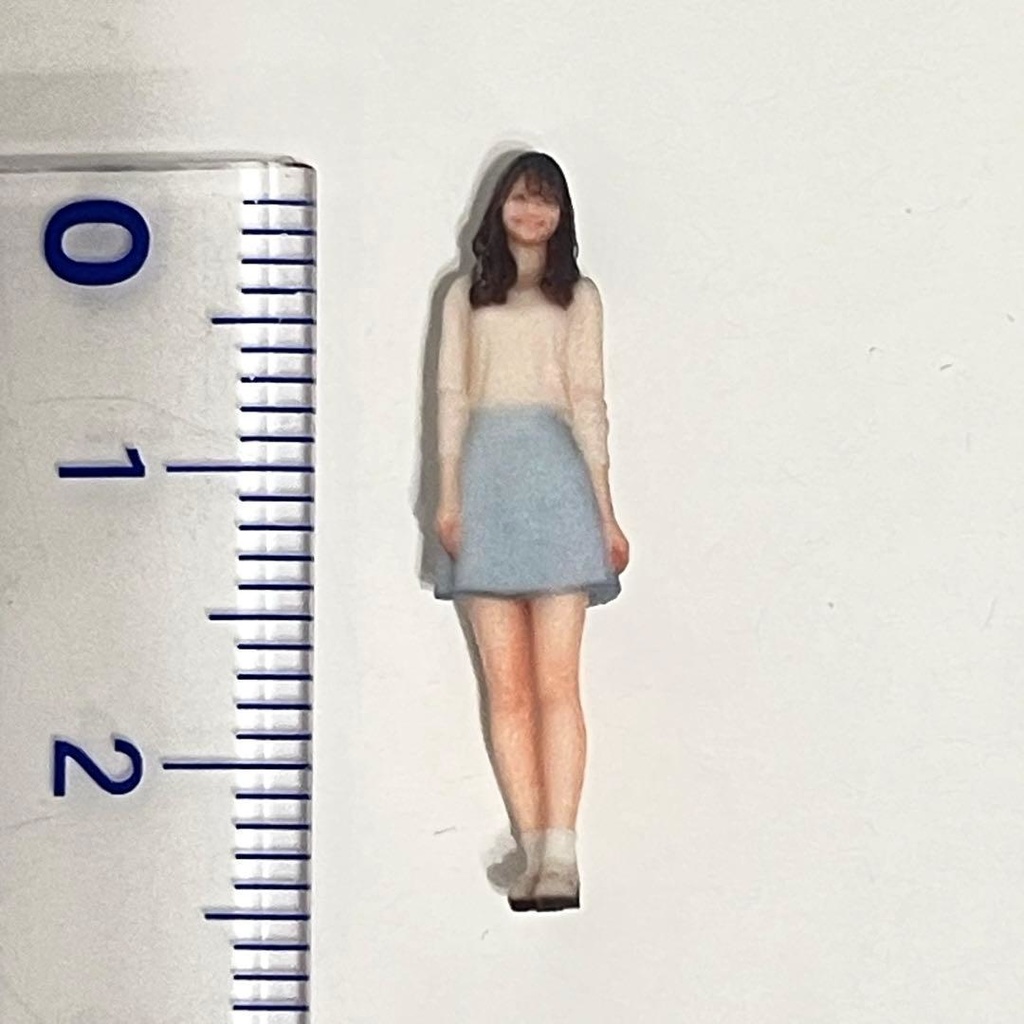 1/64 フィギュア スカート リアルフィギュア ミニチュアイメージ ミニカーに 完成品