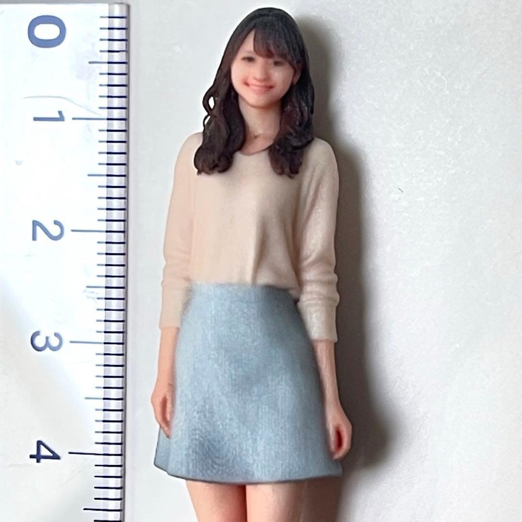 1/24 フィギュア スカート リアルフィギュア ミニチュアイメージ ミニカーに 完成品