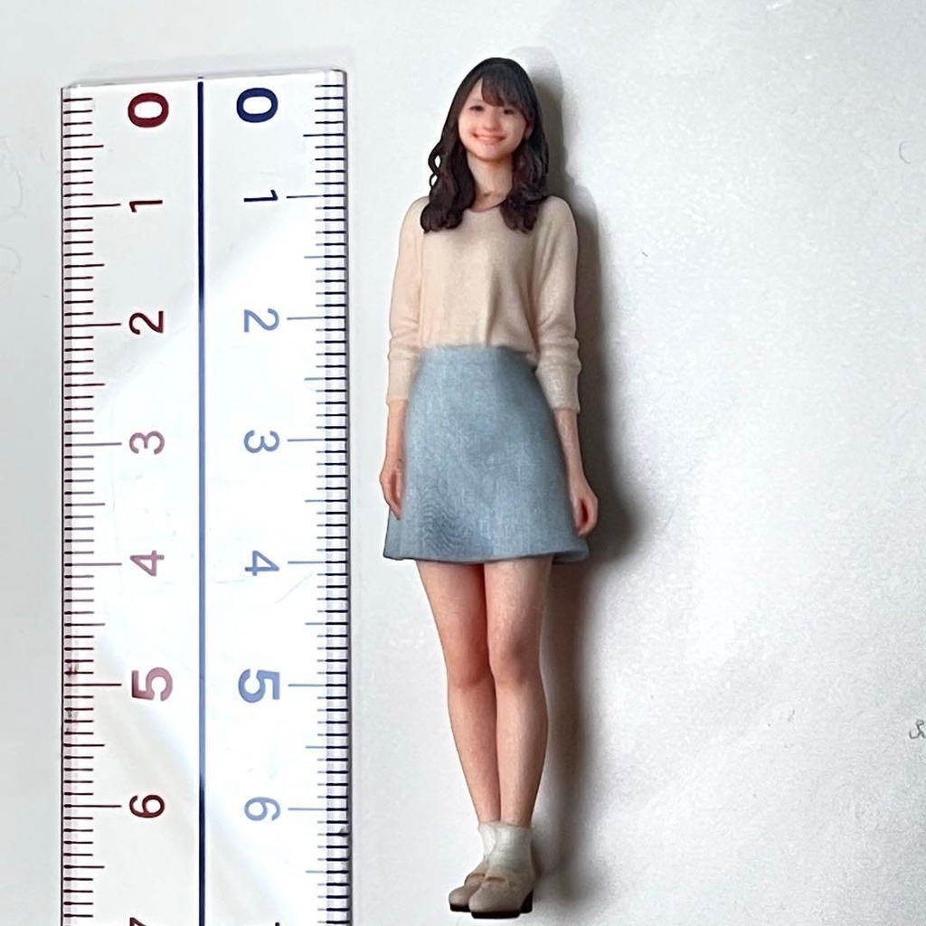 1/24 フィギュア スカート リアルフィギュア ミニチュアイメージ ミニカーに 完成品