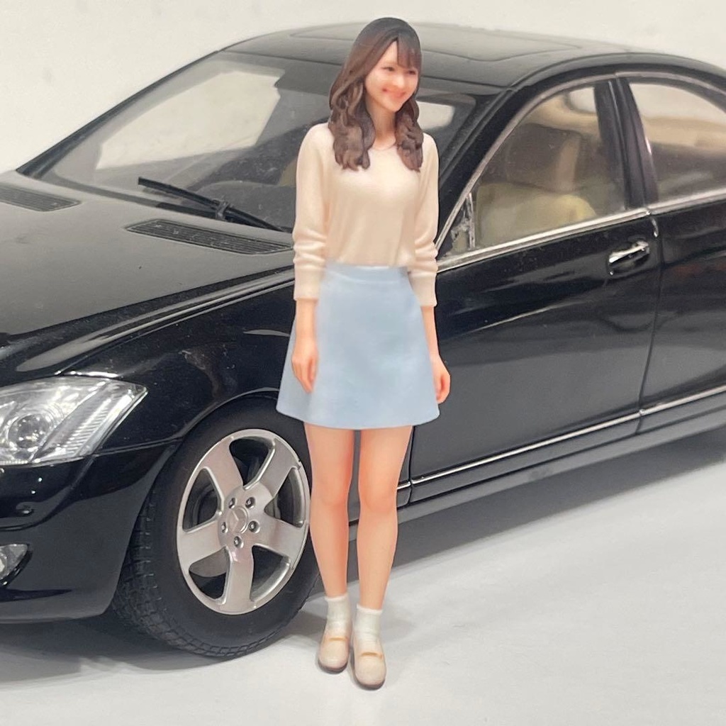 1/18 フィギュア スカート リアルフィギュア ミニチュアイメージ ミニカーに 完成品