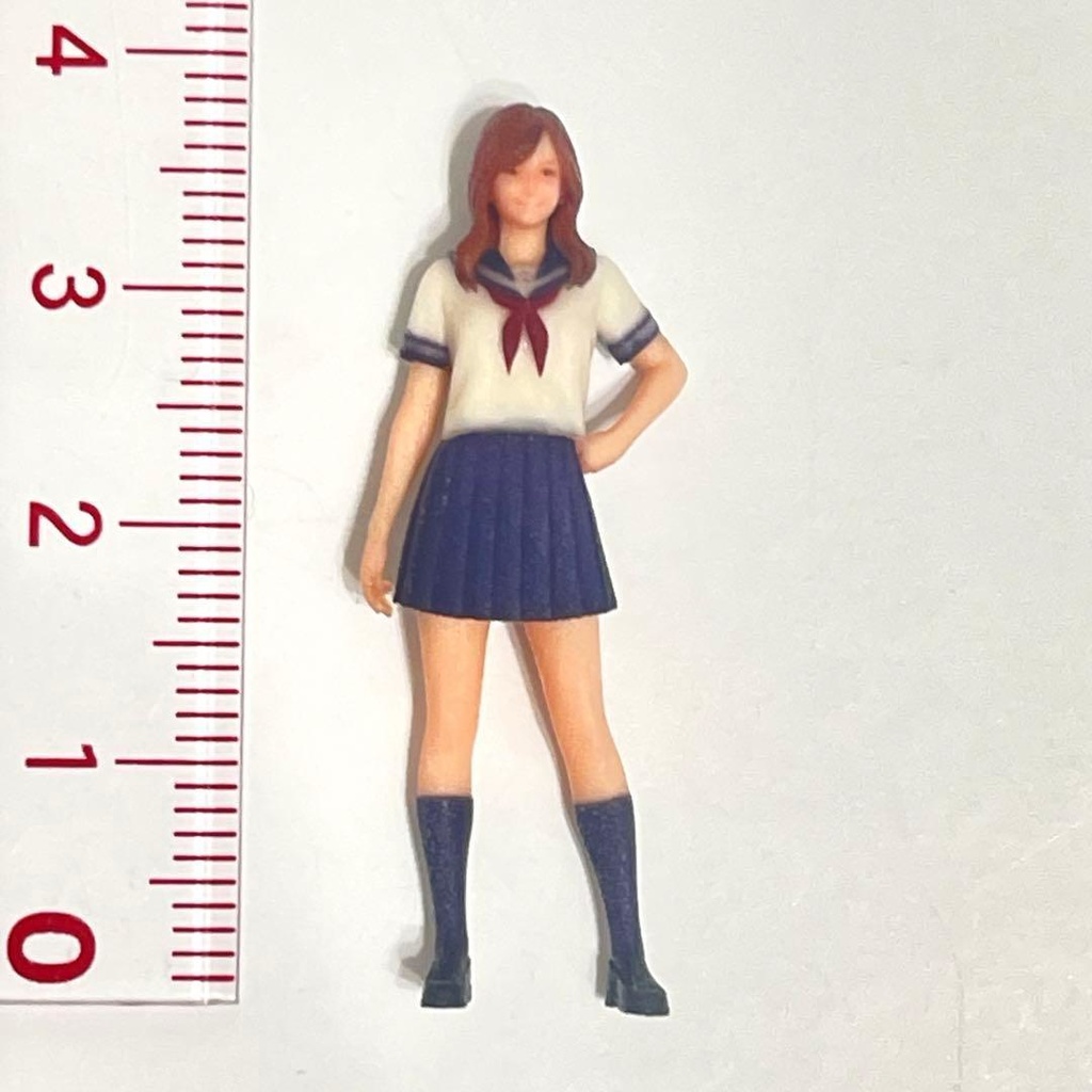 1/43 フィギュア セーラー服 JK 半袖 リアルフィギュア ミニチュアイメージ 完成品