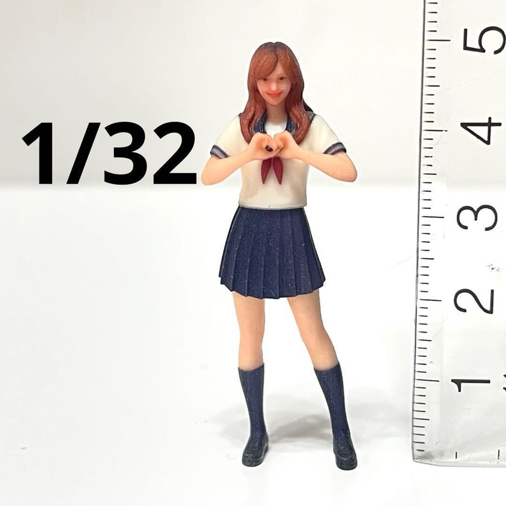 1/32　JK　セーラー服　ハート　ミニチュアイメージ　完成品 　リアルフィギュア