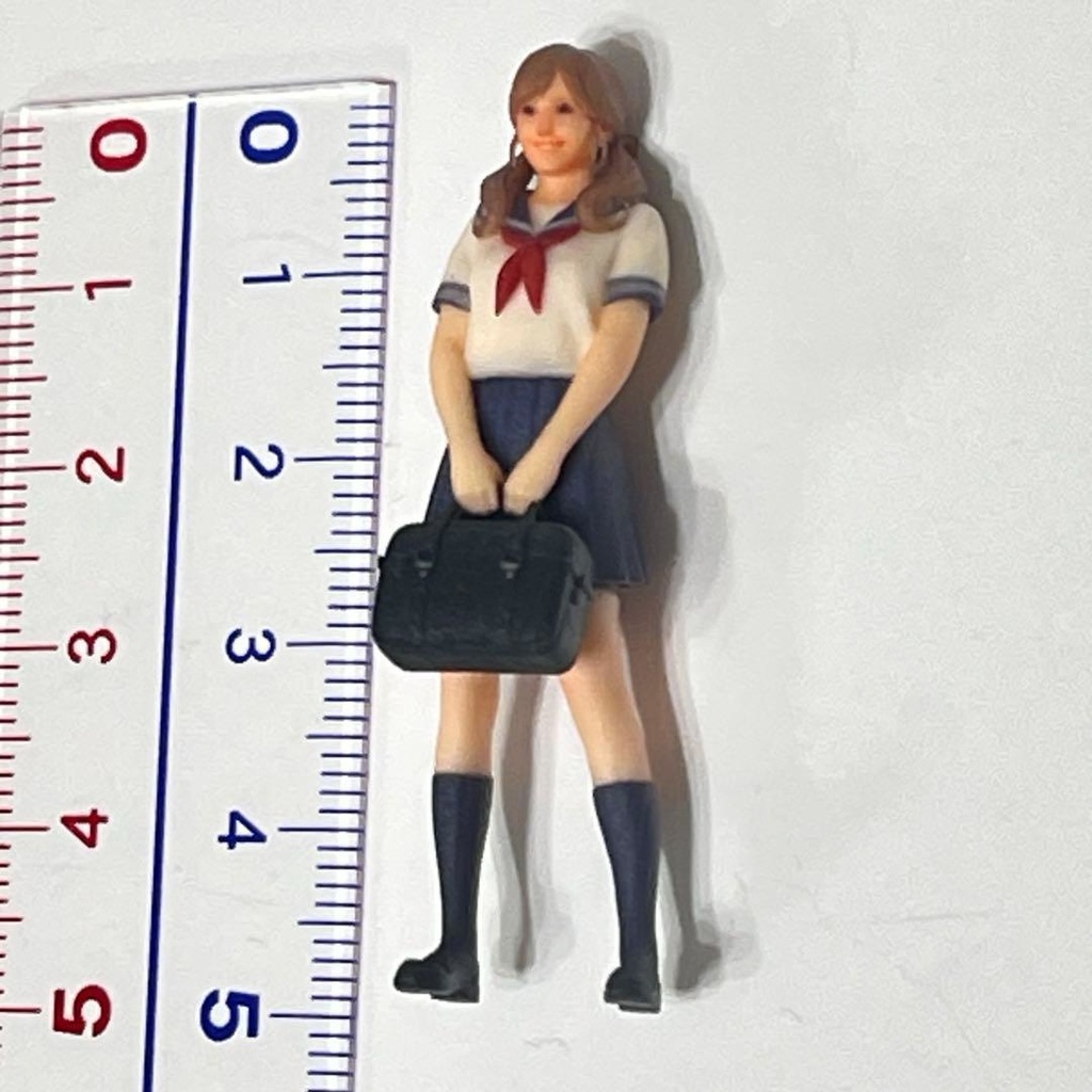 1/32 フィギュア JK セーラー服 半袖 カバン リアルフィギュア ミニチュアイメージ 完成品