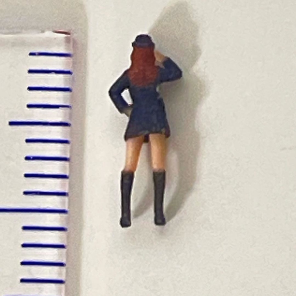 1/150 Nゲージ フィギュア 警官 婦警 敬礼 リアルフィギュア ミニチュアイメージ 完成品