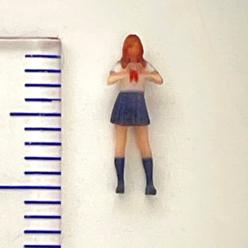 1/150 Nゲージ フィギュア JK セーラー服 半袖 ハート リアルフィギュア ミニチュアイメージ 完成品